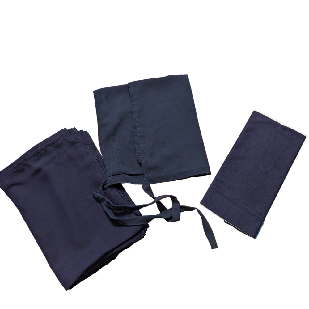 Hijab, Niqab and Cap Set Georgette Chiffon