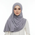 Grey Moonlight Jersey Hijab