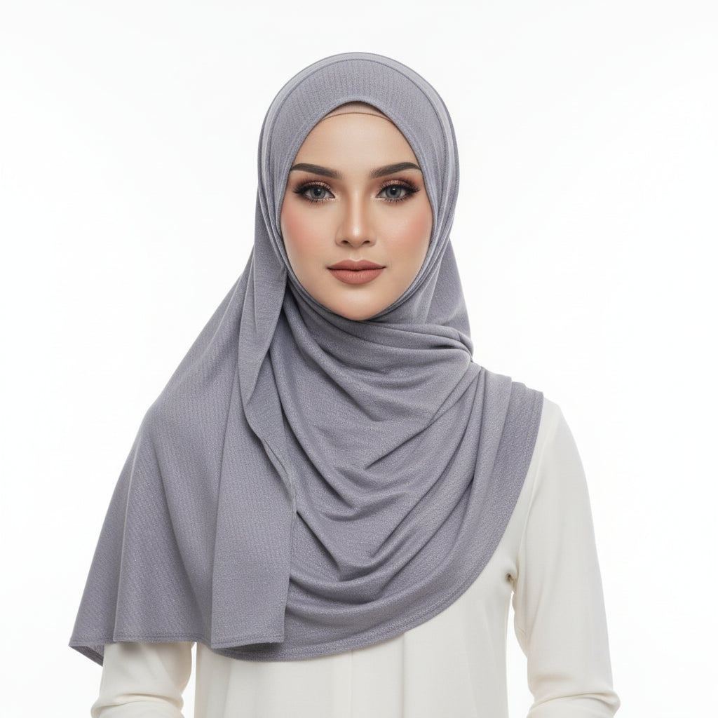 Grey Moonlight Jersey Hijab