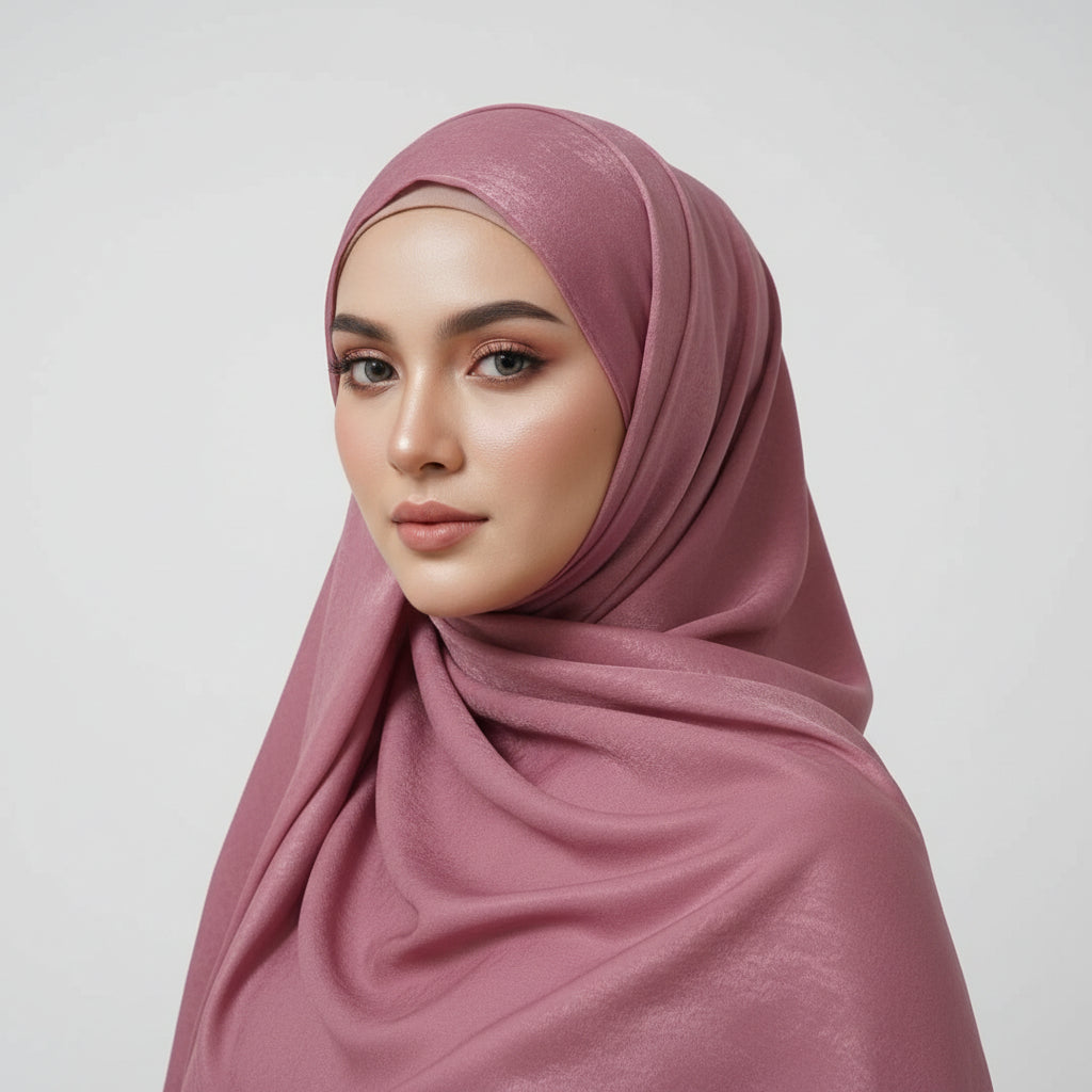 Flamingo Velvet Silk Hijab