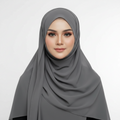 Grey Georgette Chiffon