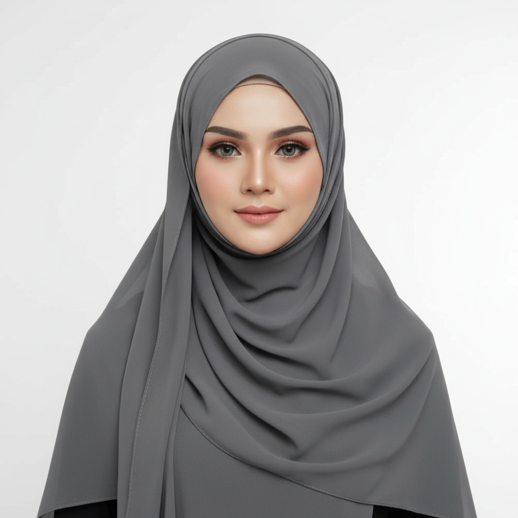 Grey Georgette Chiffon
