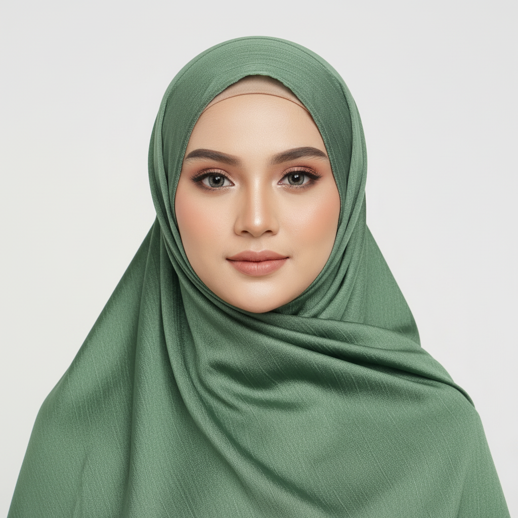 Hunter green Sheen Hijab