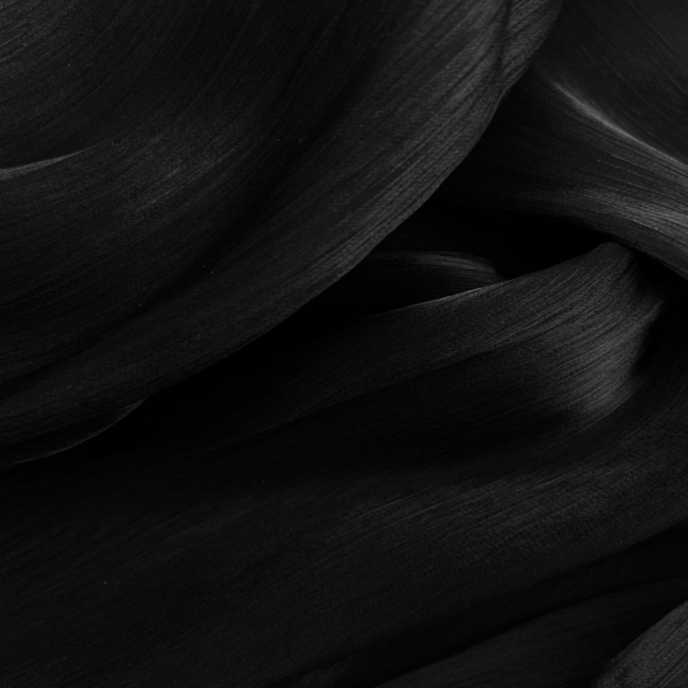 Black  Luxe Chiffon
