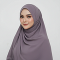 Heather Purple Georgette Chiffon