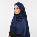 Navy Blue Sheen Hijab