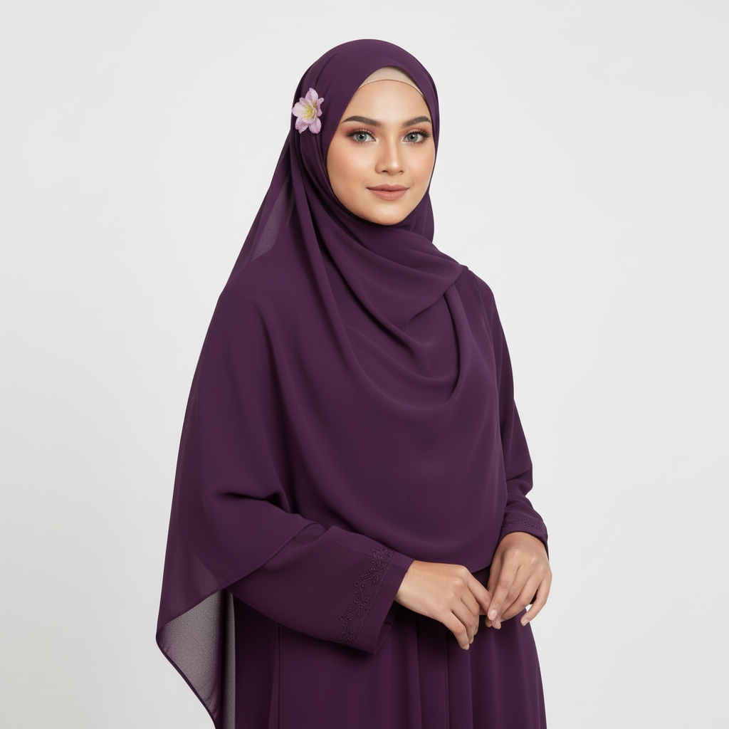 Silk Cut Purple Georgette Chiffon