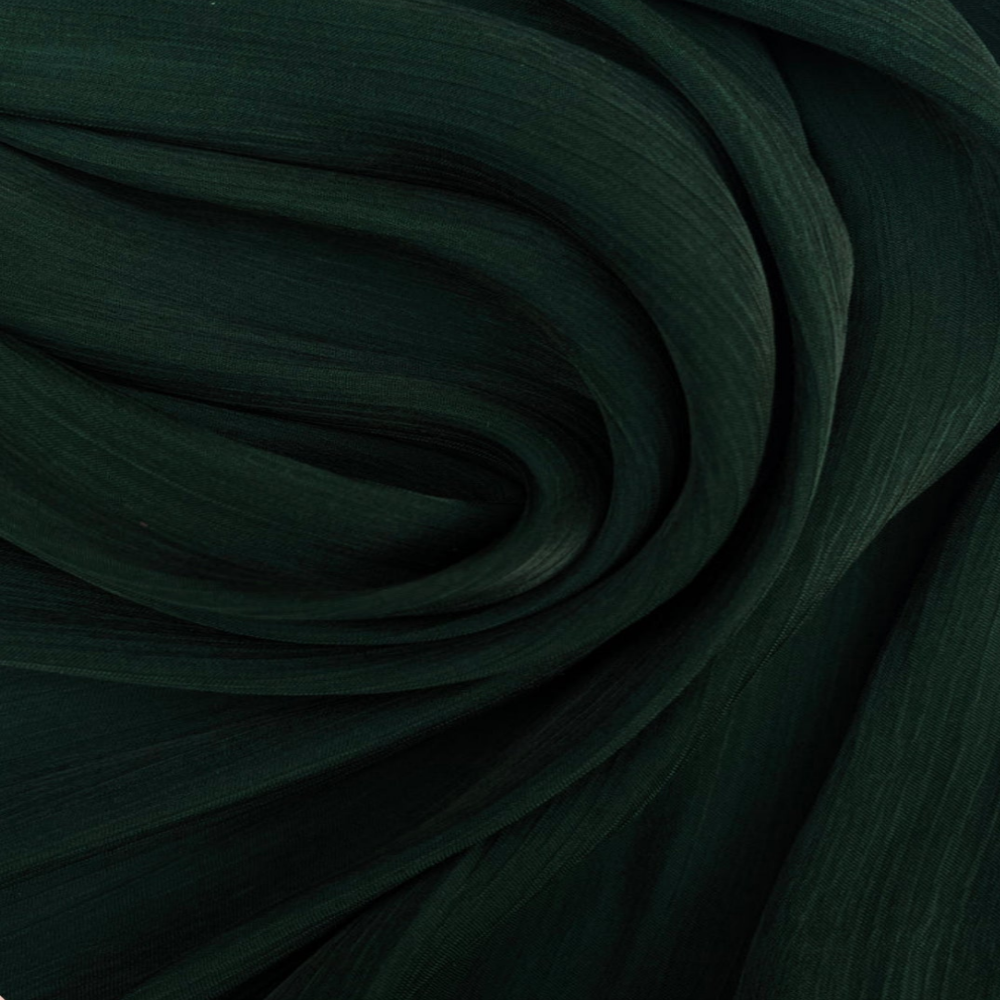 Bottle Green Luxe Chiffon