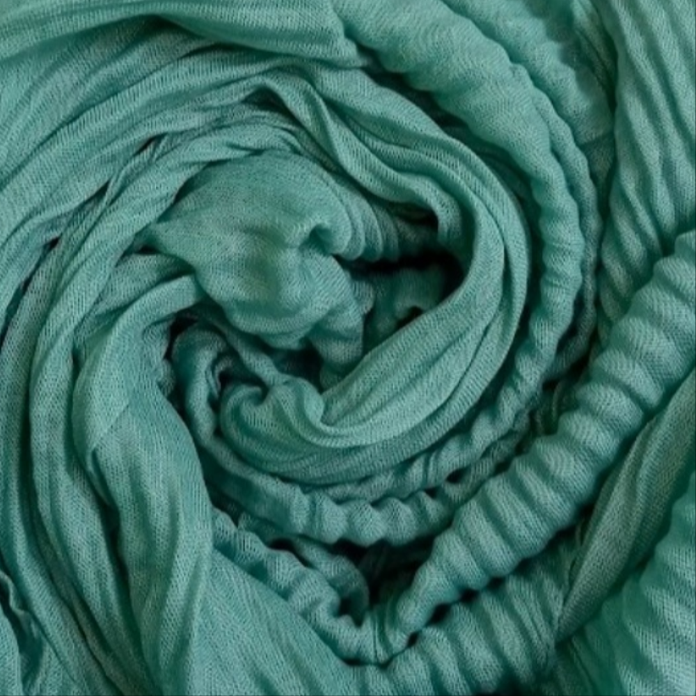 Restful Green Cotton Platted