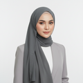 Gray Georgette Chiffon