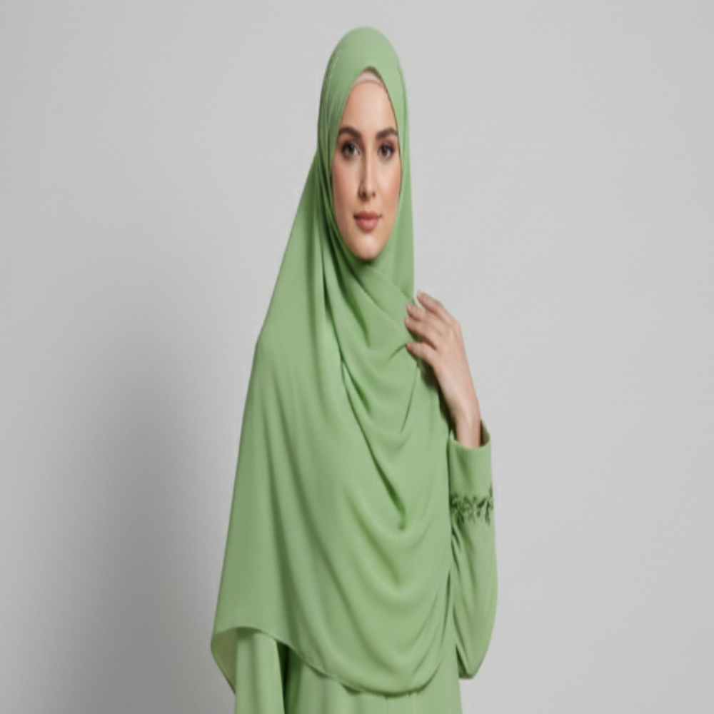 Mint Georgette Chiffon