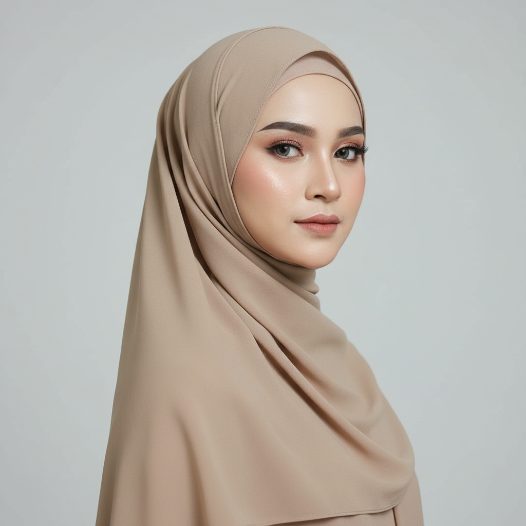 Sand Brown Georgette Chiffon