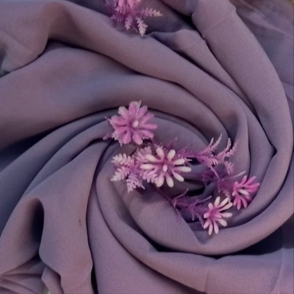 Heather Purple Georgette Chiffon