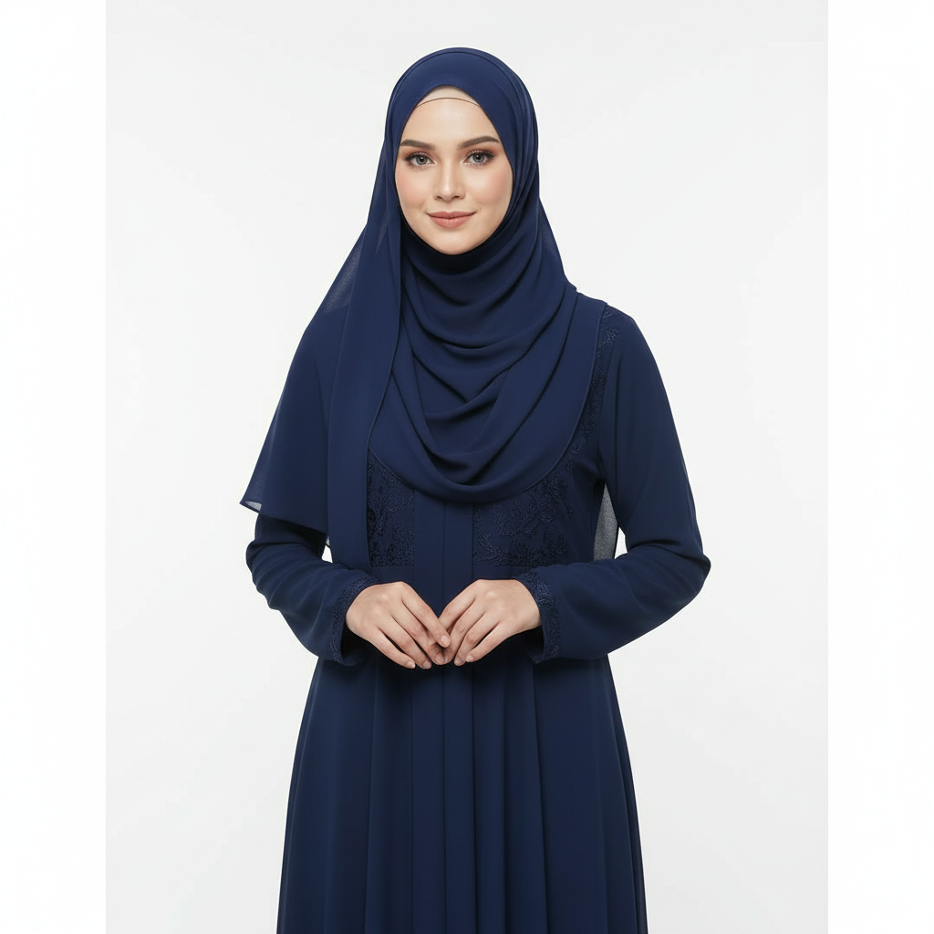 Mid Night Blue Turkish Lawn XL