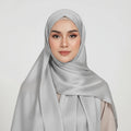 Silver Grey Sheen Hijab