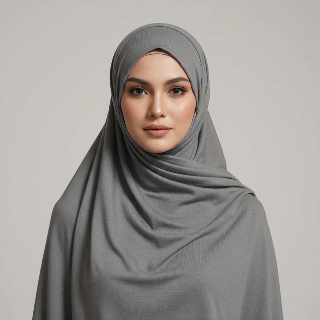 Misty Grey Viscose Jersey