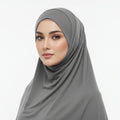 Steel Grey Viscose Jersey