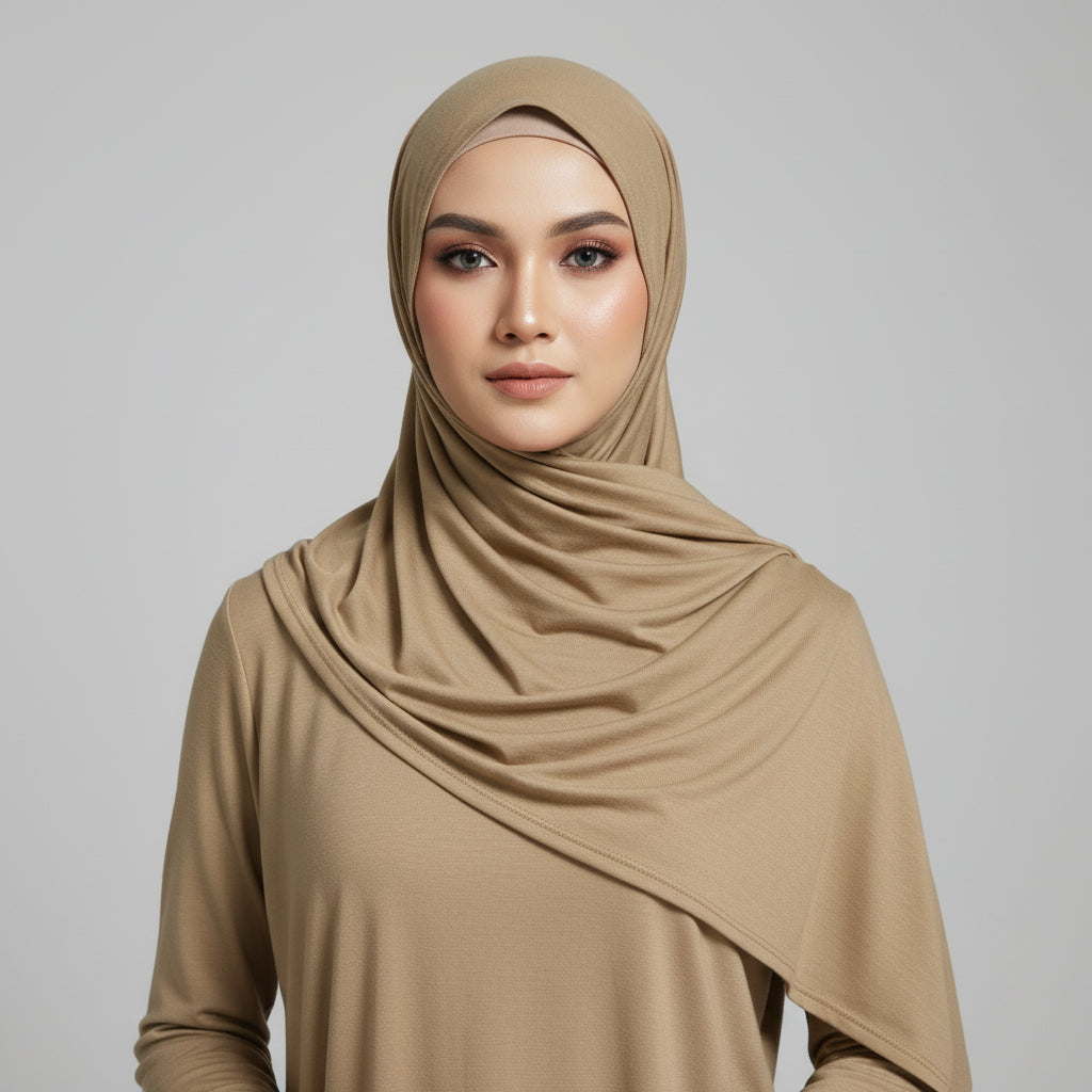 Taup Viscose Jersey