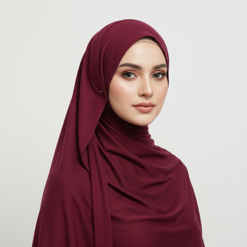 Ruby Red Viscose Jersey