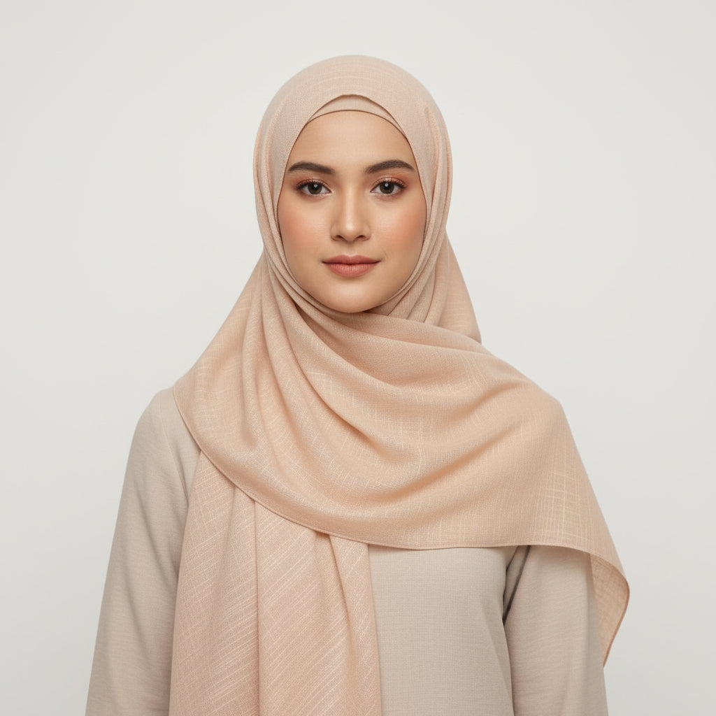 Pastel pink Turkish Lawn