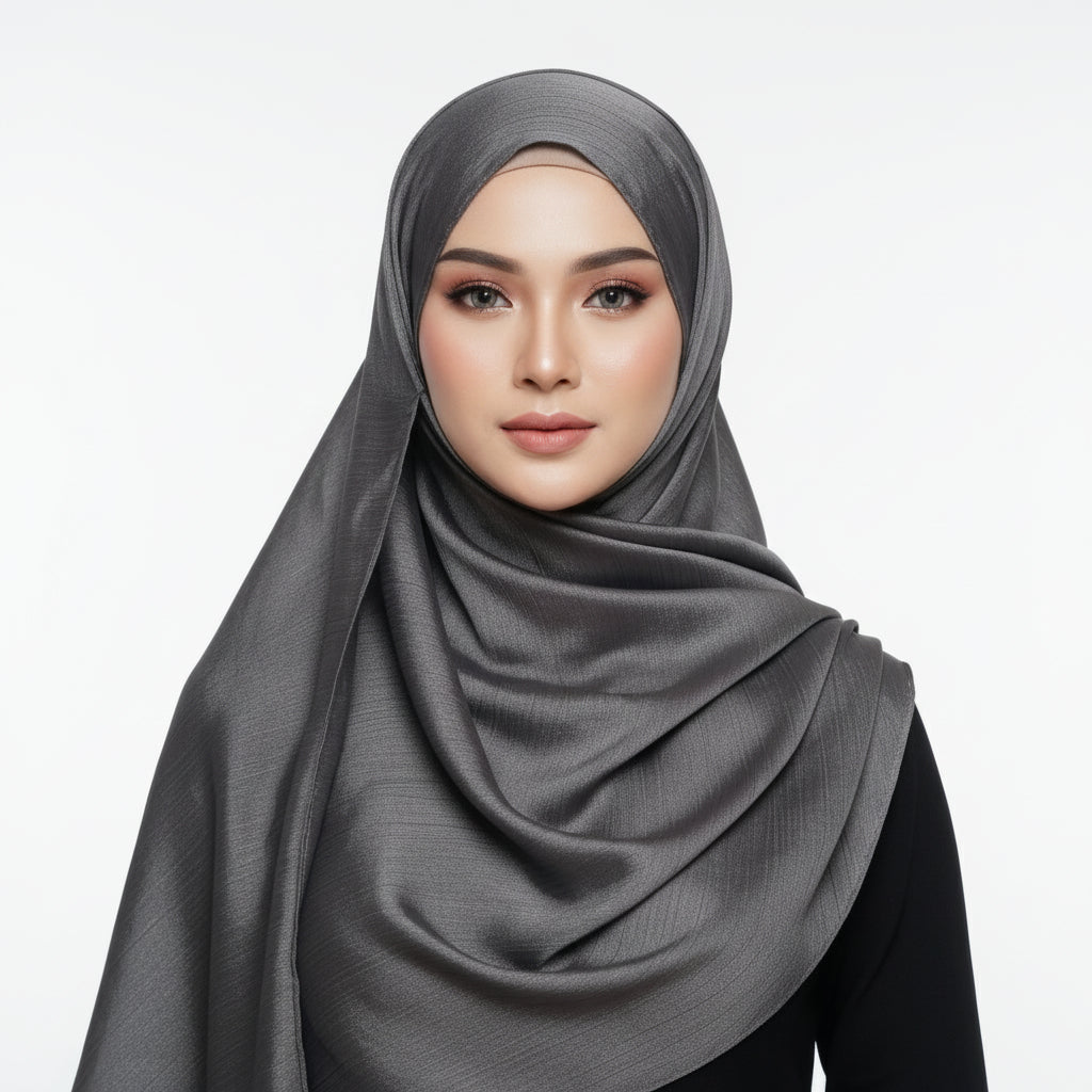 Gray Sheen Hijab