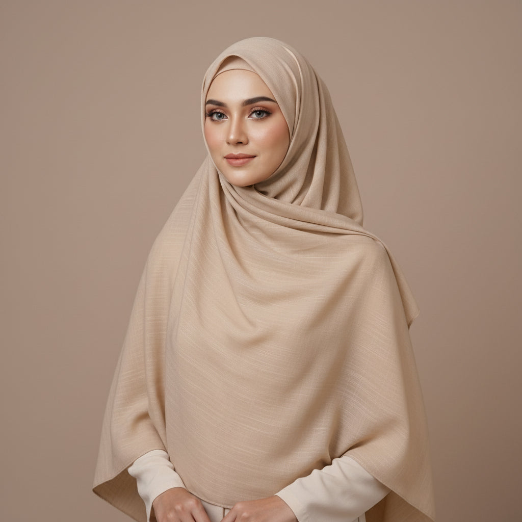 Beige Turkish Lawn XL