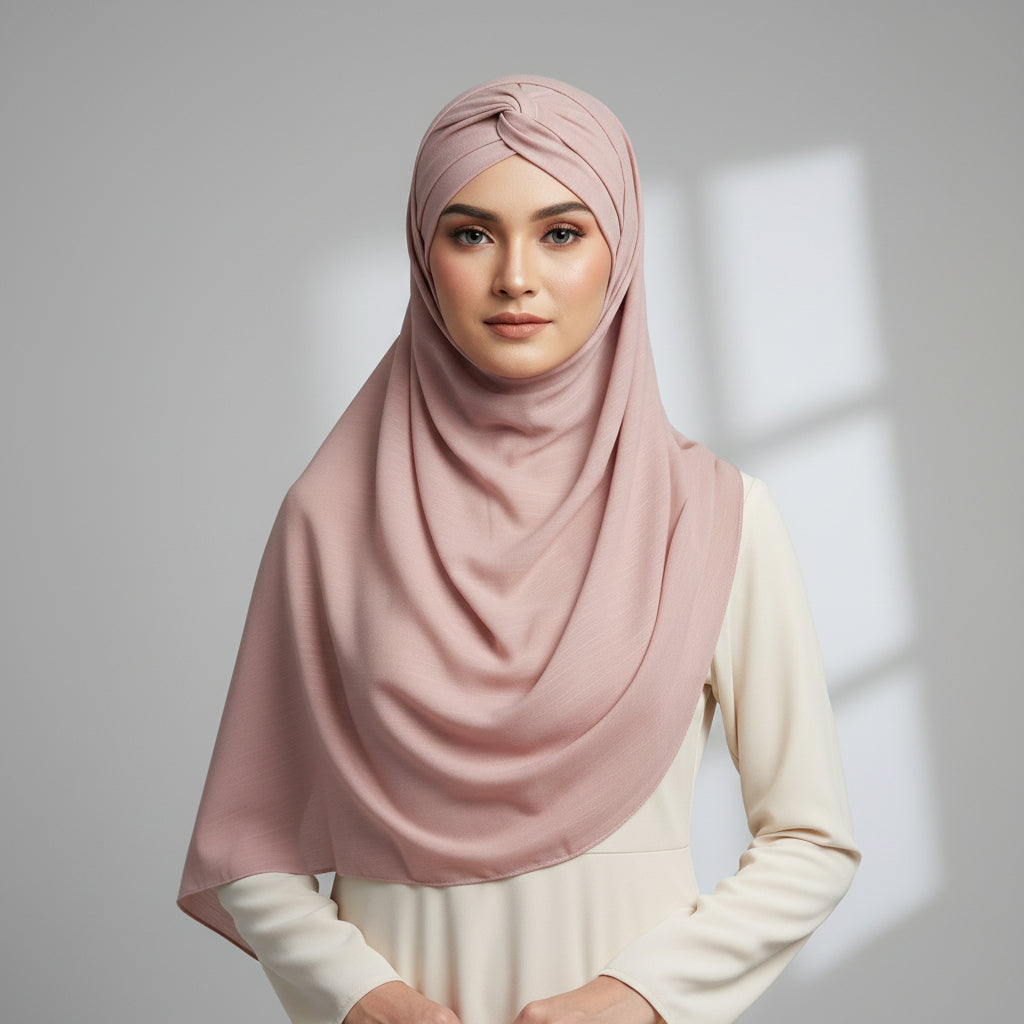 Dusty Pink Turkish Lawn XL