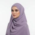 Lilac Metalic Chiffon