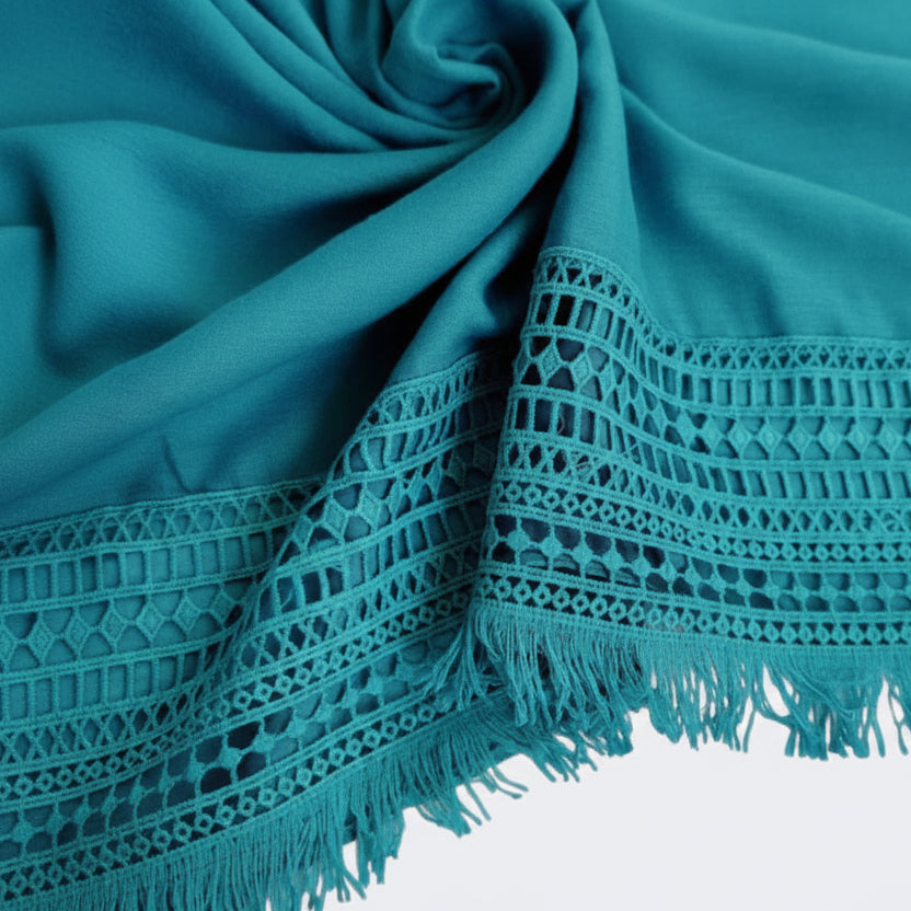 Torquoise Lace Hijab