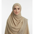 Beige Lace Hijab