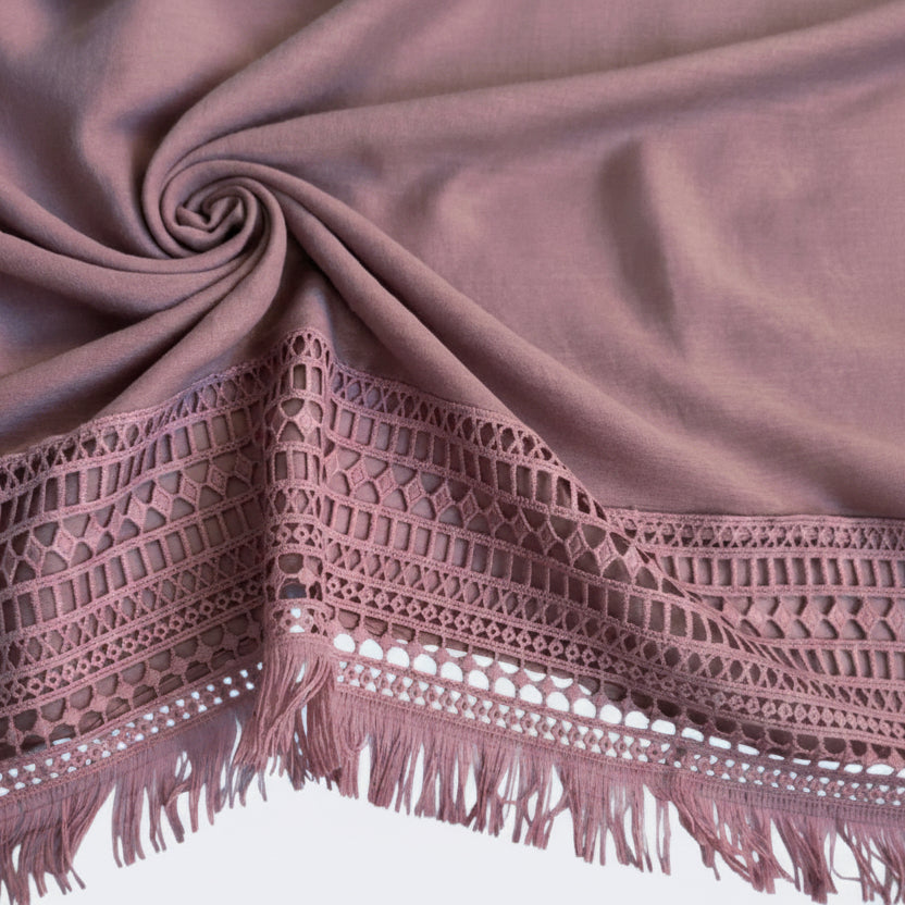 Dusty Tea Pink Lace Hijab