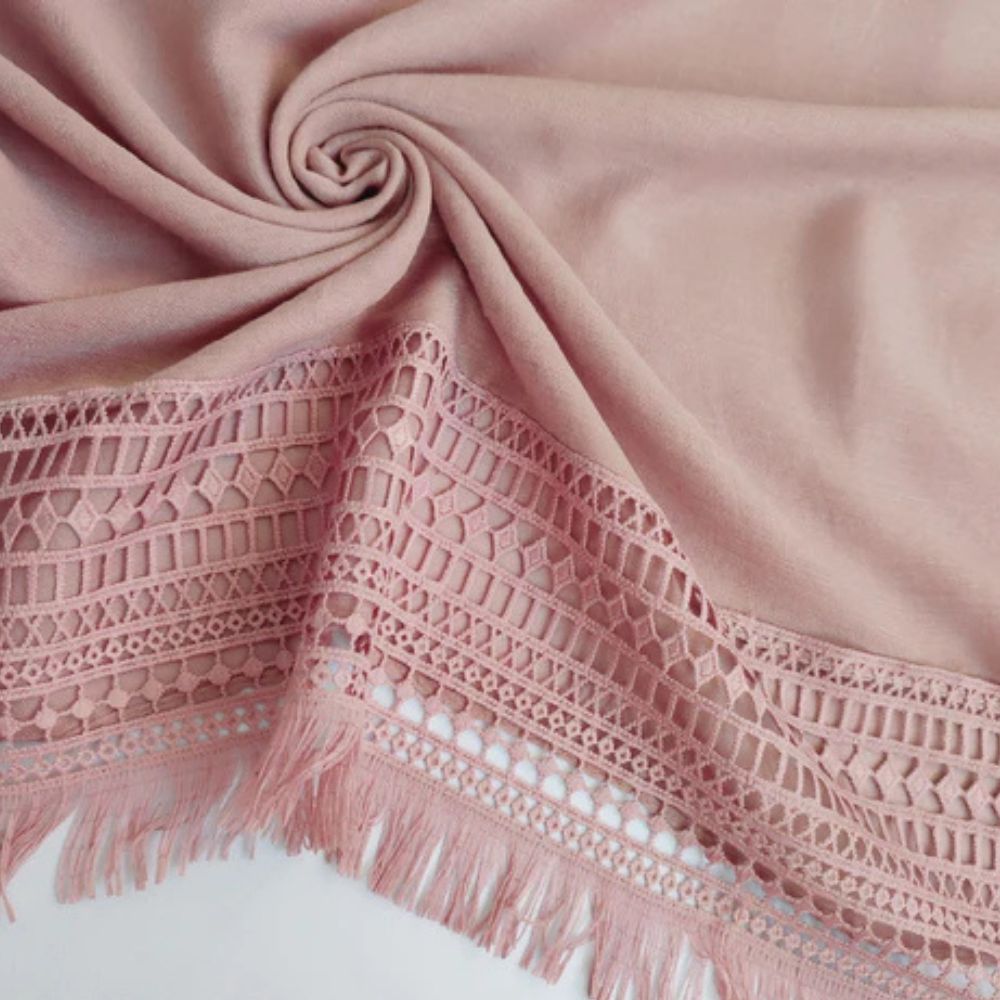 Powder Pink Lace Hijab