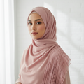Powder Pink Lace Hijab