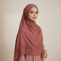 Pumpkin Lace Hijab