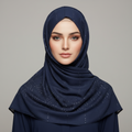 Navy Blue Turkish Sitara Lawn