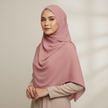 Puce Pink Plain Georgette Chiffon