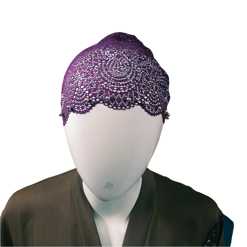Purple Fancy Net Cap