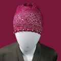 Maroon Fancy Net Cap