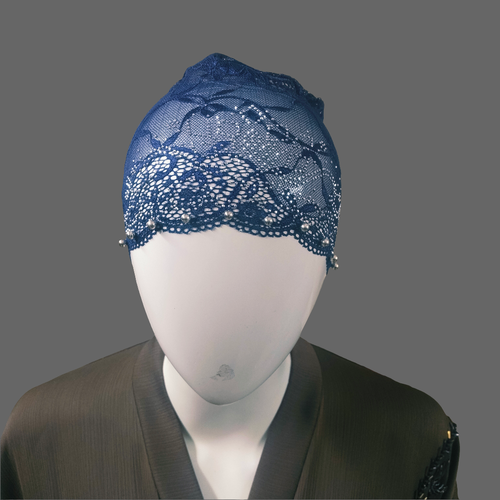 Blue Fancy Net Cap
