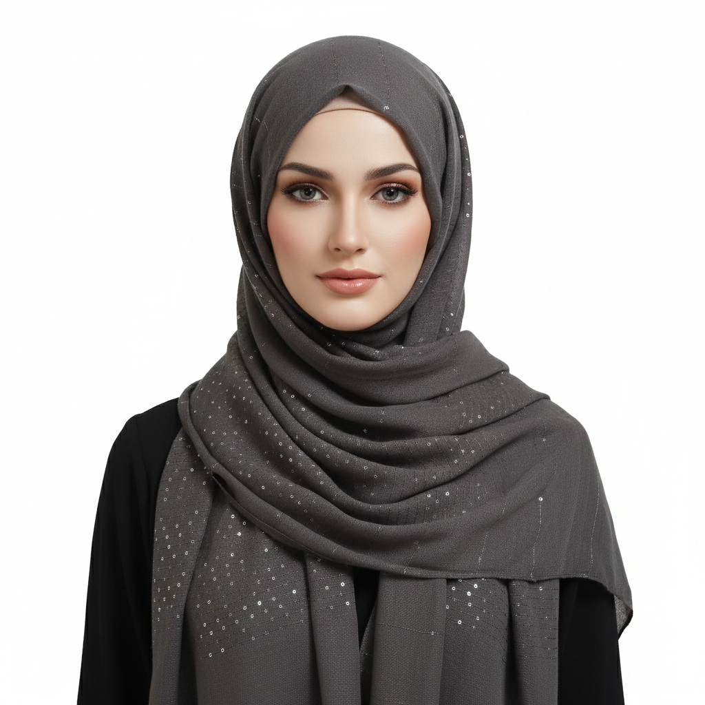 Grey Turkish Sitara Lawn