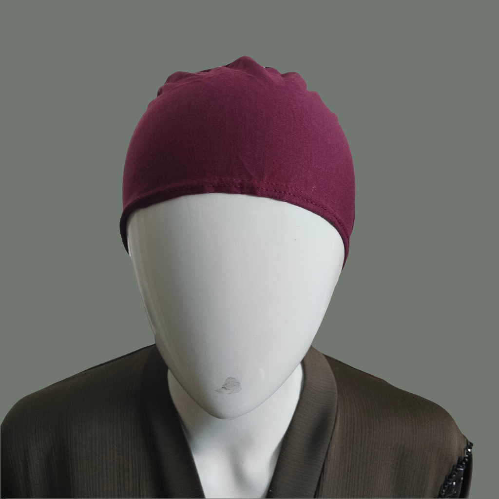 Magenta veil  cap