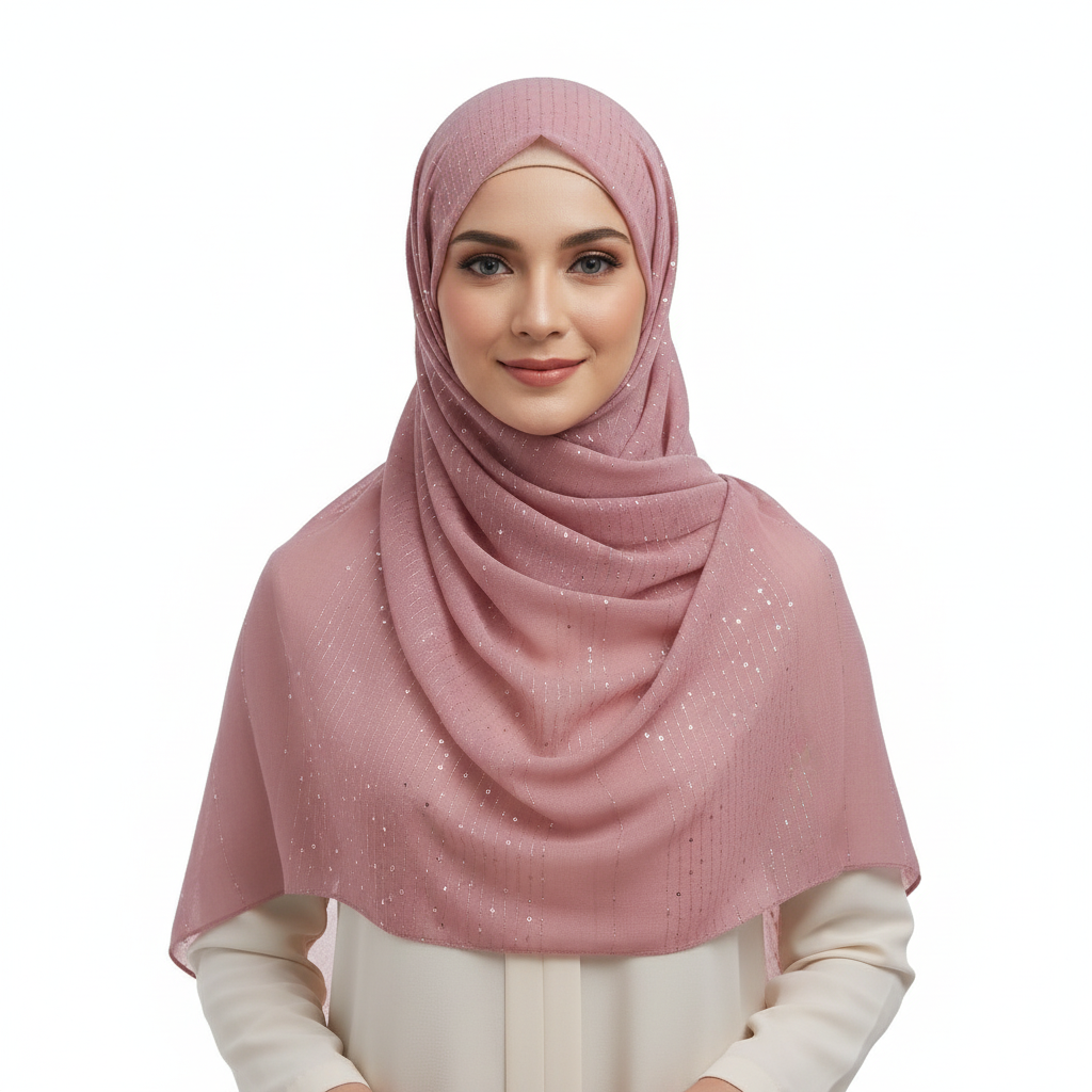 Peach Turkish Sitara Lawn