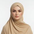 Beige Viscose Jersey