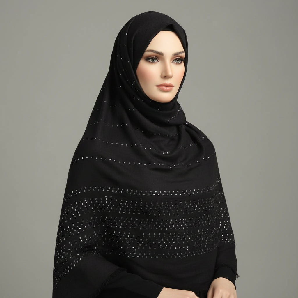 Black Turkish Sitara Lawn