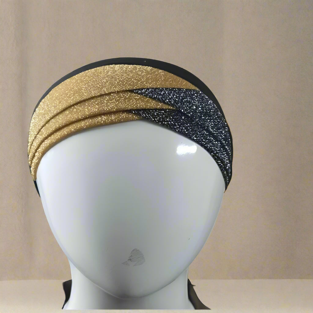 Golden black Shimmer Veil Cap