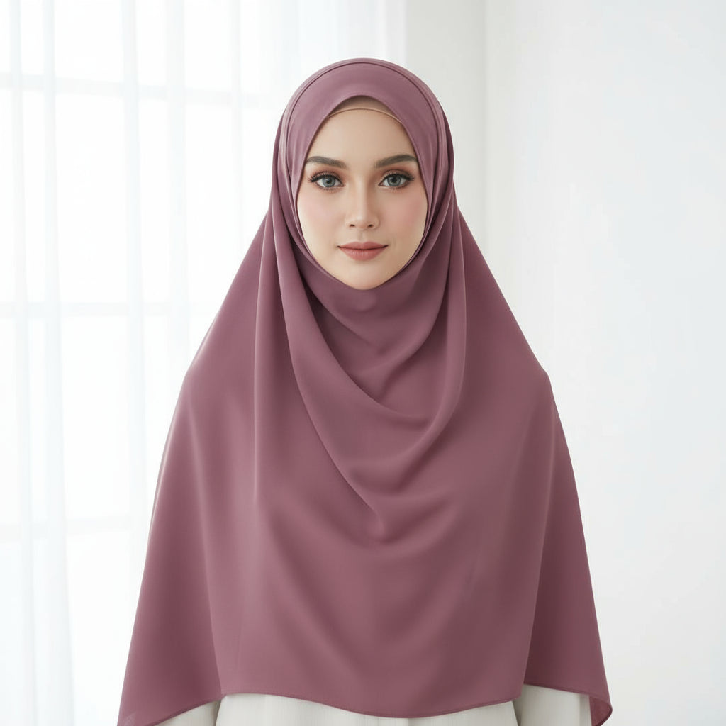 Prune Georgette Chiffon