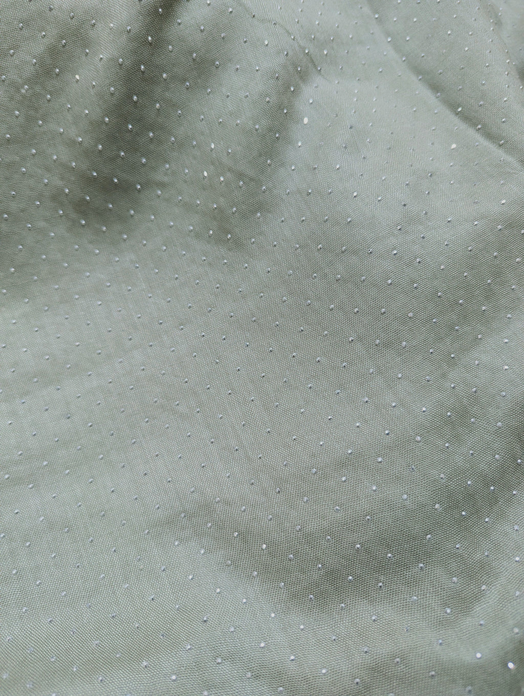 Green Festive Silver Stone Lawn Hijab