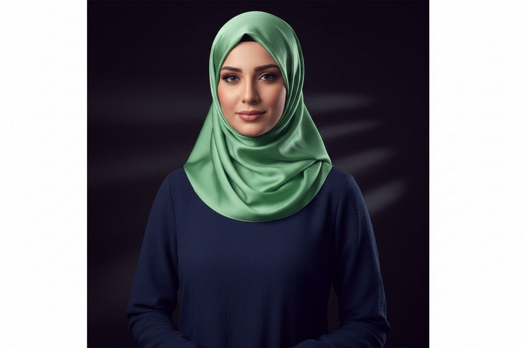 Ocean Green- Plain Satin Silk
