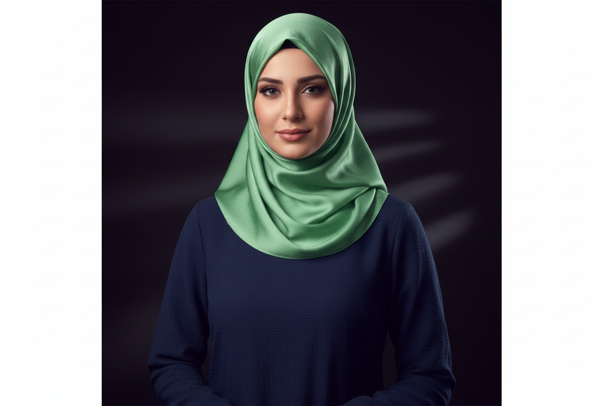 Ocean Green- Plain Satin Silk