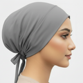 Grey  Full Coverage Tie Back (Cap)